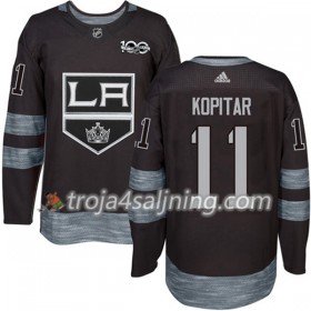 Los Angeles Kings tröja Anze Kopitar 11 1917-2017 100th Anniversary Adidas Svart Authentic - NHL Tröjor Herr